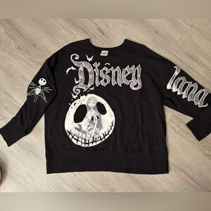 Disneyland Black Sweatshirt with Jack Skellington Design
